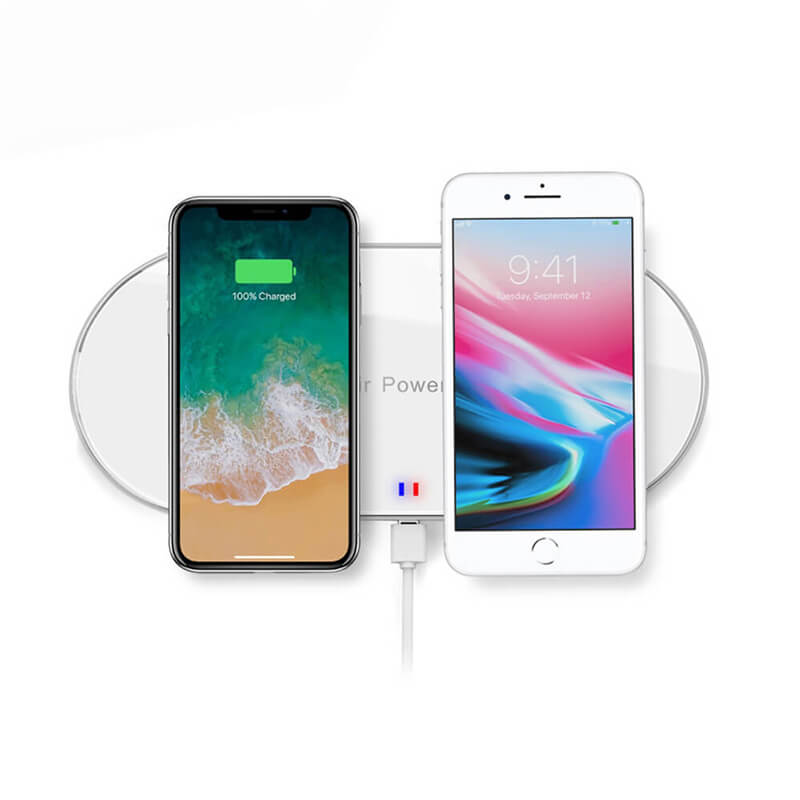 Tấm sạc không dây kép (Dành cho điện thoại iPhone hoặc Android)