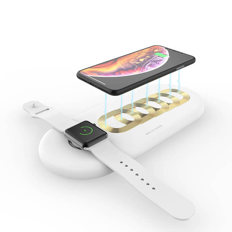 Trạm sạc không dây 3 trong 1 (Dành cho IPhone, Airpods và Apple Watch)